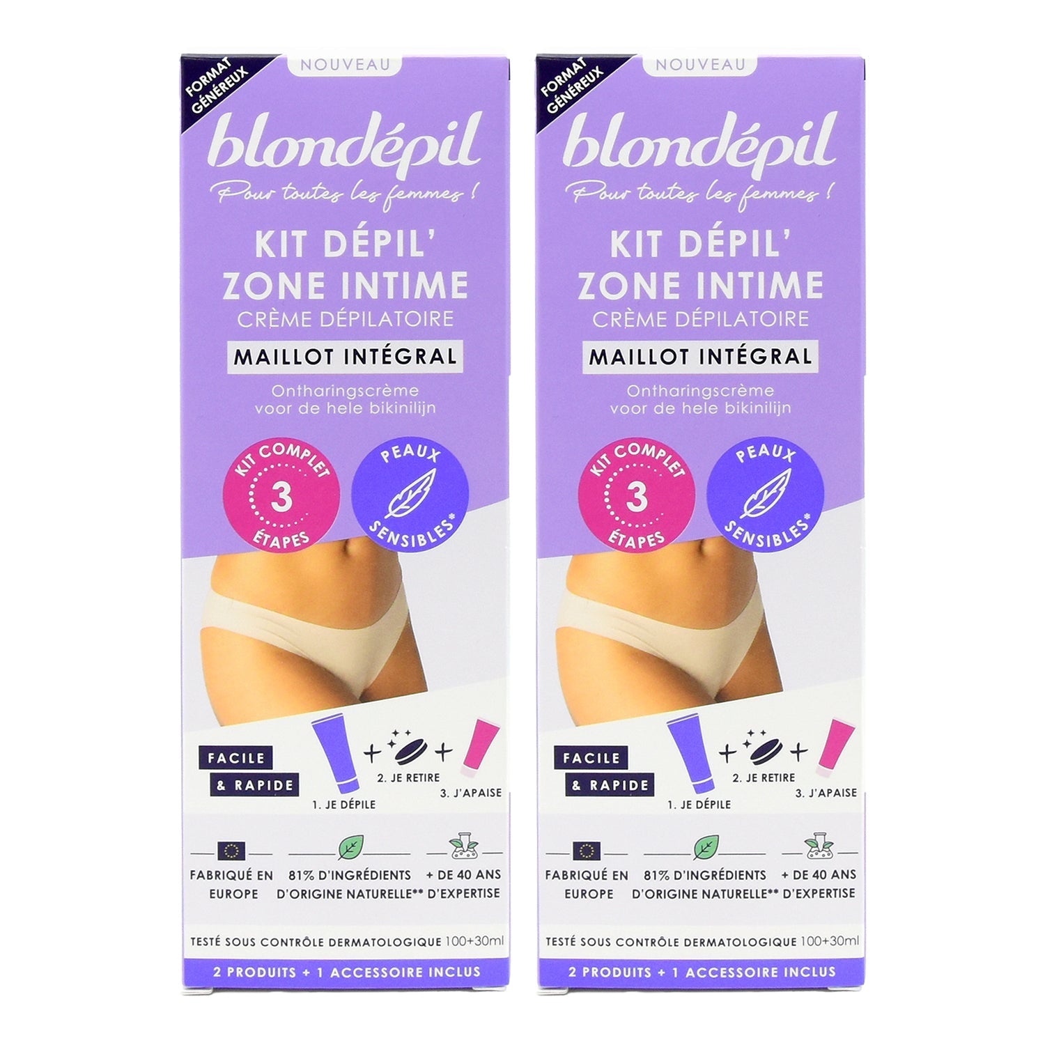 Kit Dépil' Zone Intime - Maillot intégral