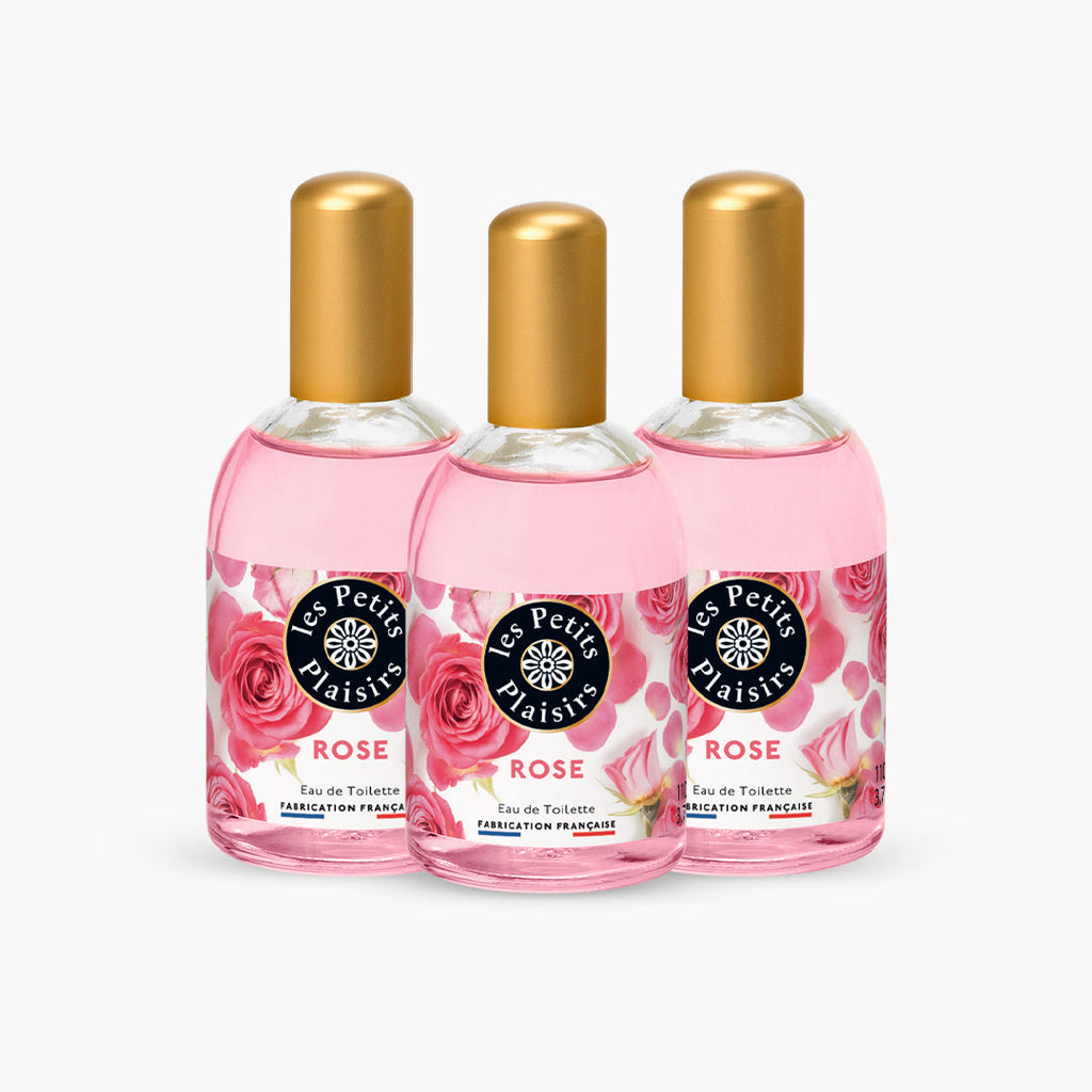 Lot 3 Eaux de toilette Rose