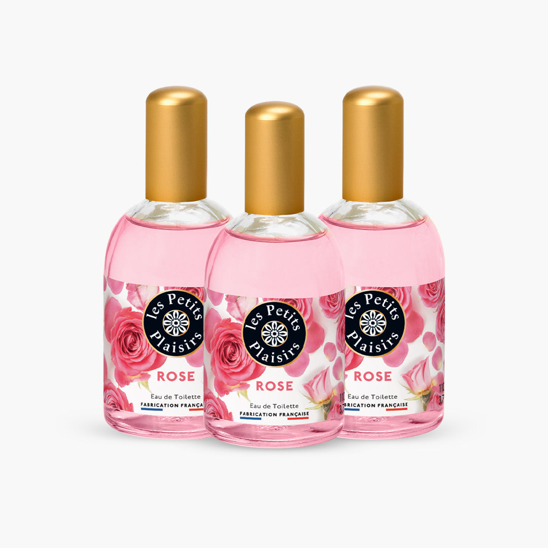 Lot 3 Eaux de toilette Rose
