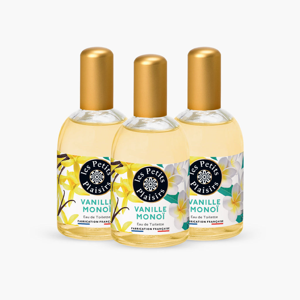 Lot 3 Eaux de toilette Vanille Monoï
