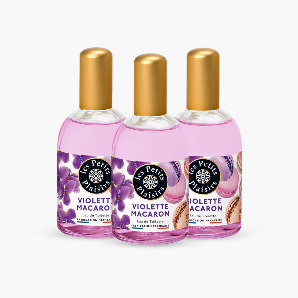 Lot 3 Eaux de toilette Violette Macaron